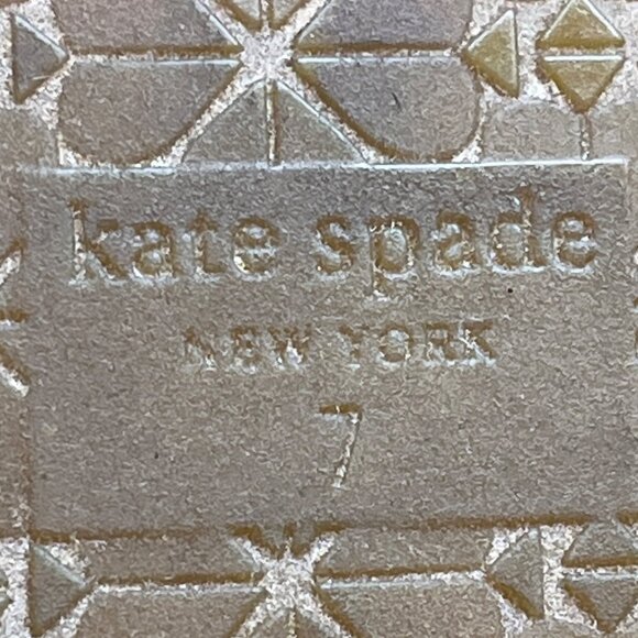 Kate Spade  Navy & White Stripes & Yellow Daisy Espadrille Solero Mules Sz 7B - Picture 7 of 7